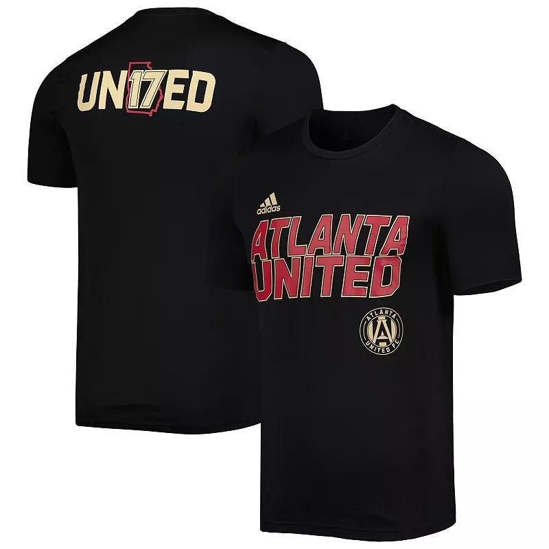 Mens adidas Black Atlanta United FC Team Jersey Hook AEROREADY T-Shirt Product Image