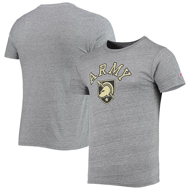 Mens League Collegiate Wear Heathered Gray Army Black Knights Tide Seal Nuevo Victory Falls Tri-Blend T-Shirt Product Image