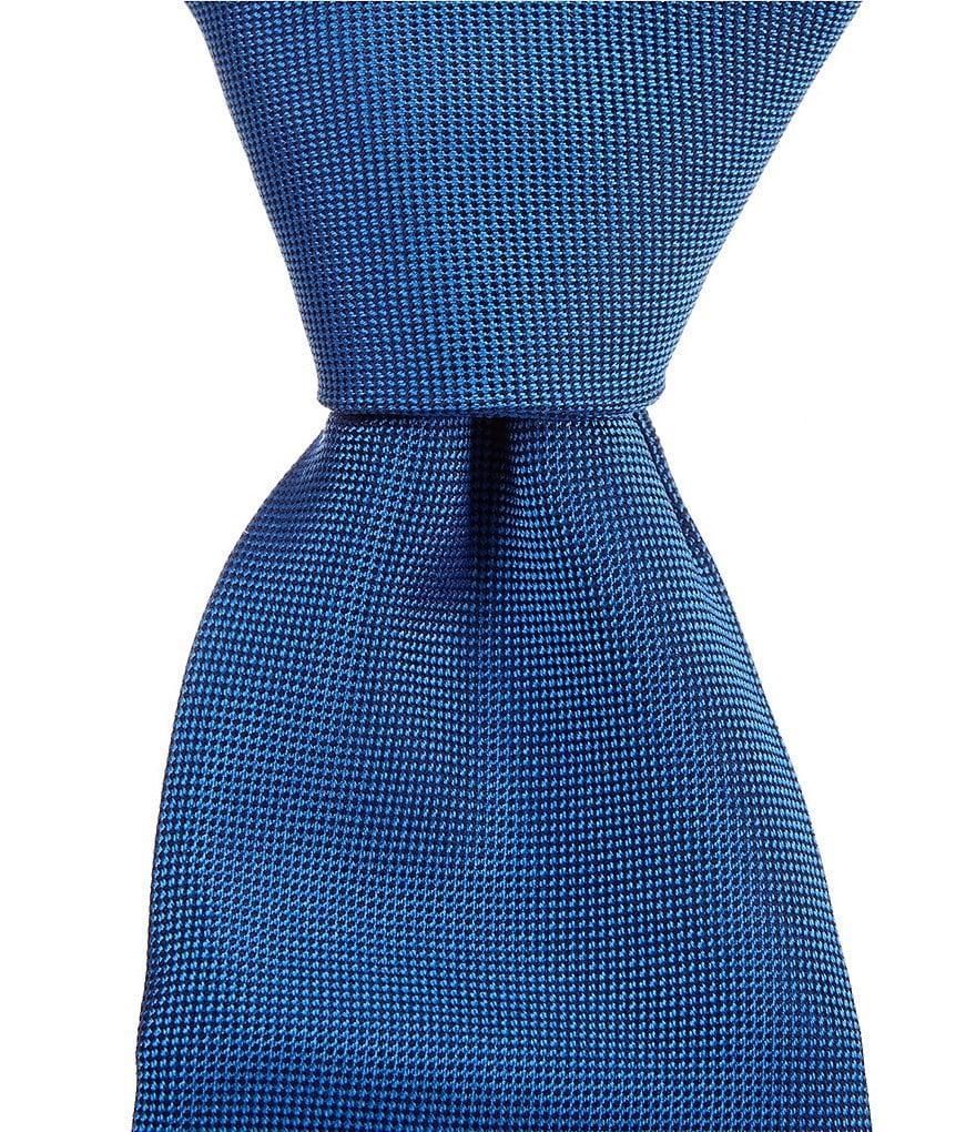 Roundtree & Yorke Solid 3 3/8#double; Silk Tie Product Image