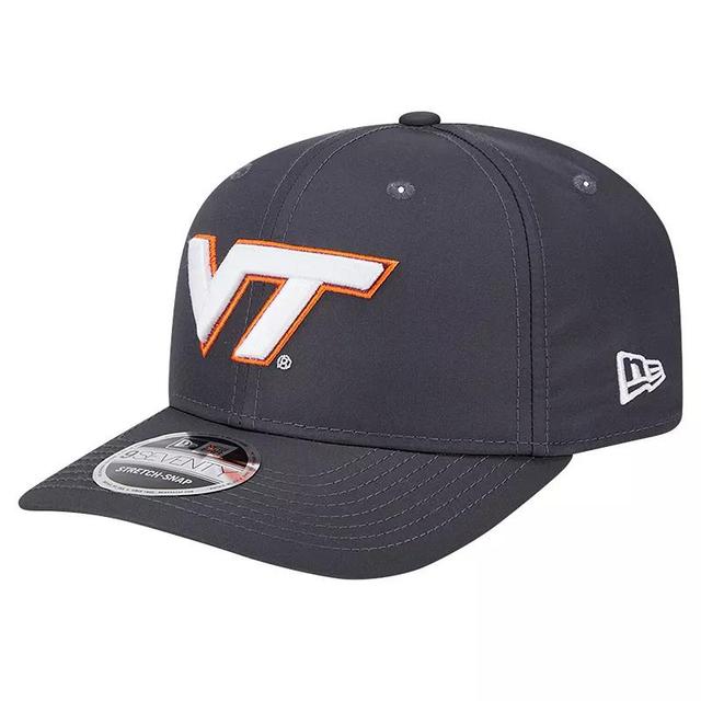 Mens New Era Gray Virginia Tech Hokies 9SEVENTY Stretch-Snap Hat Product Image