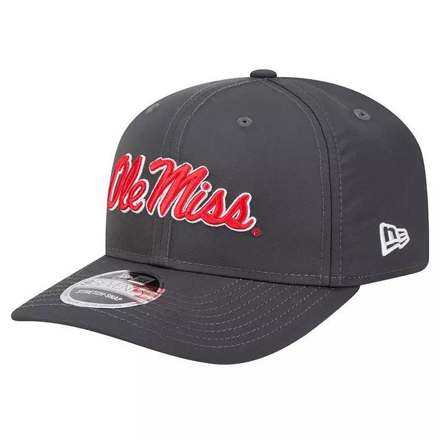 Mens New Era Charcoal Ole Miss Rebels 9SEVENTY Stretch-Snap Hat Product Image