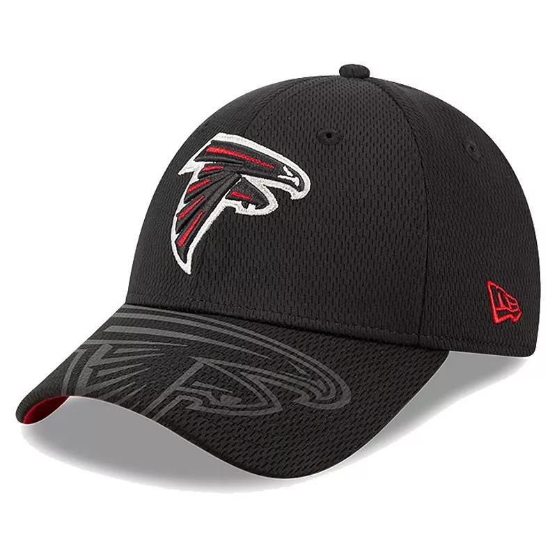 Mens New Era Black Atlanta Falcons Top Visor 9FORTY Adjustable Hat Product Image