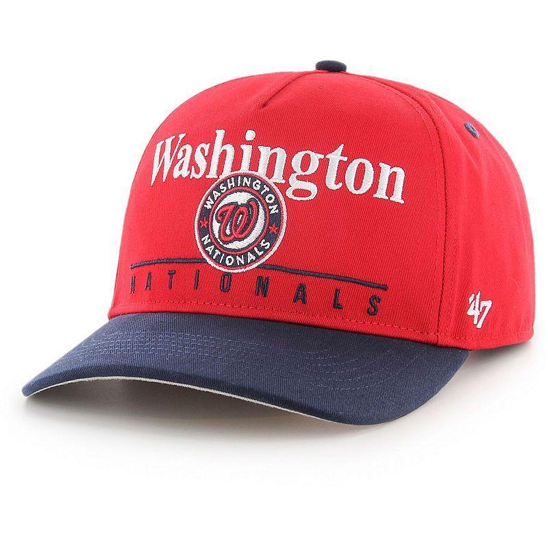 Mens 47 /Navy Washington Nationals Retro Super Hitch Snapback Hat Product Image