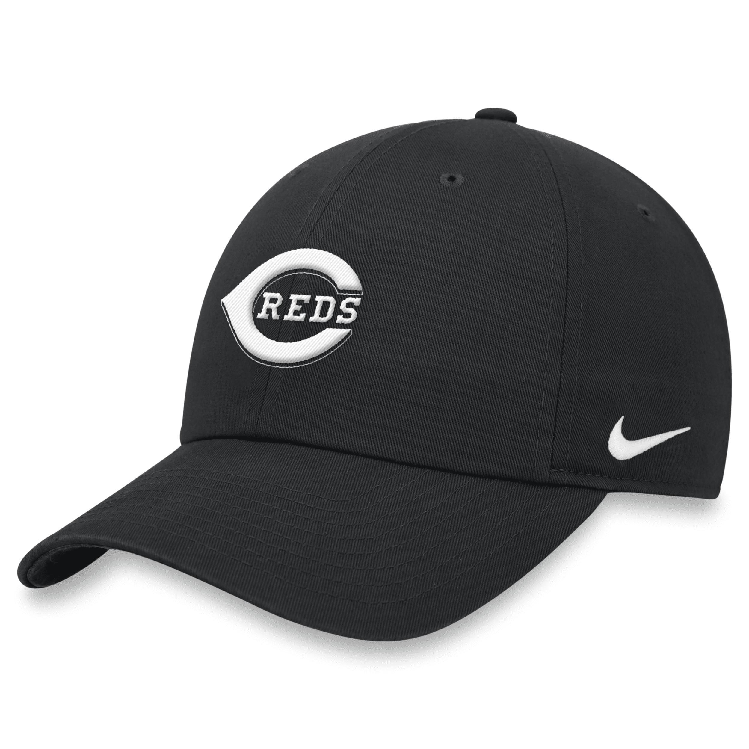 Mens Nike Black Cincinnati Reds Club Adjustable Hat Product Image