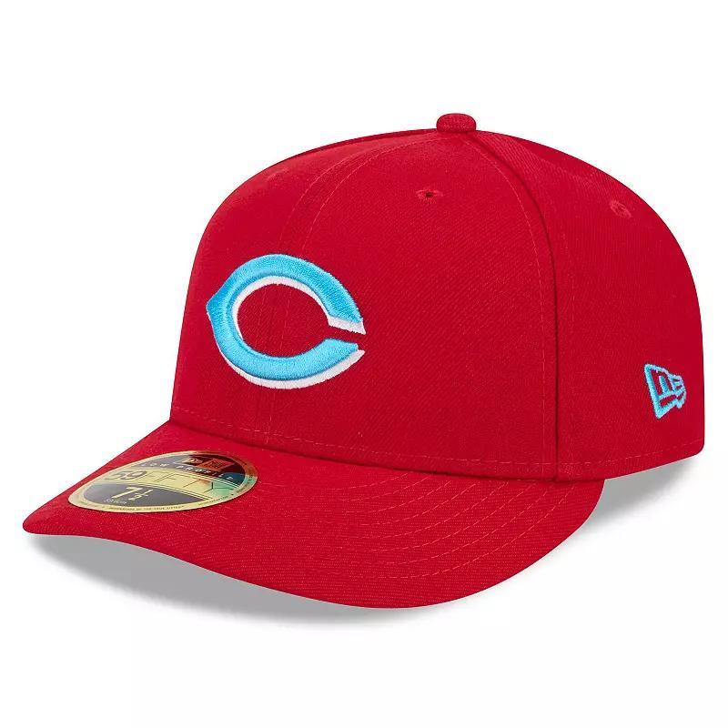 Mens New Era Red Cincinnati Reds 2024 Fathers Day Low Profile 59FIFTY Fitted Hat Product Image