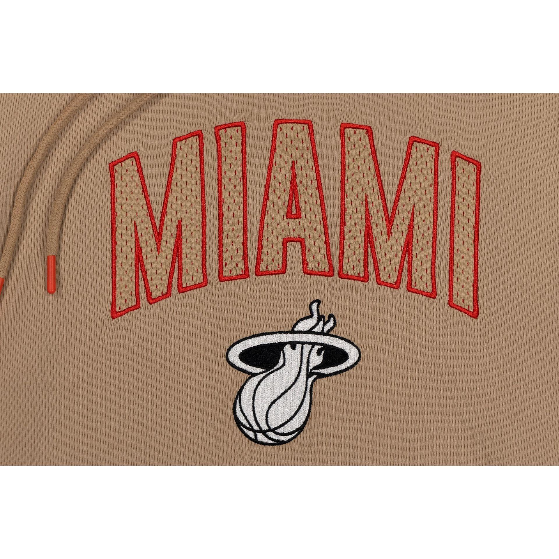 Miami Heat 2023 City Edition Tan Hoodie Male Product Image