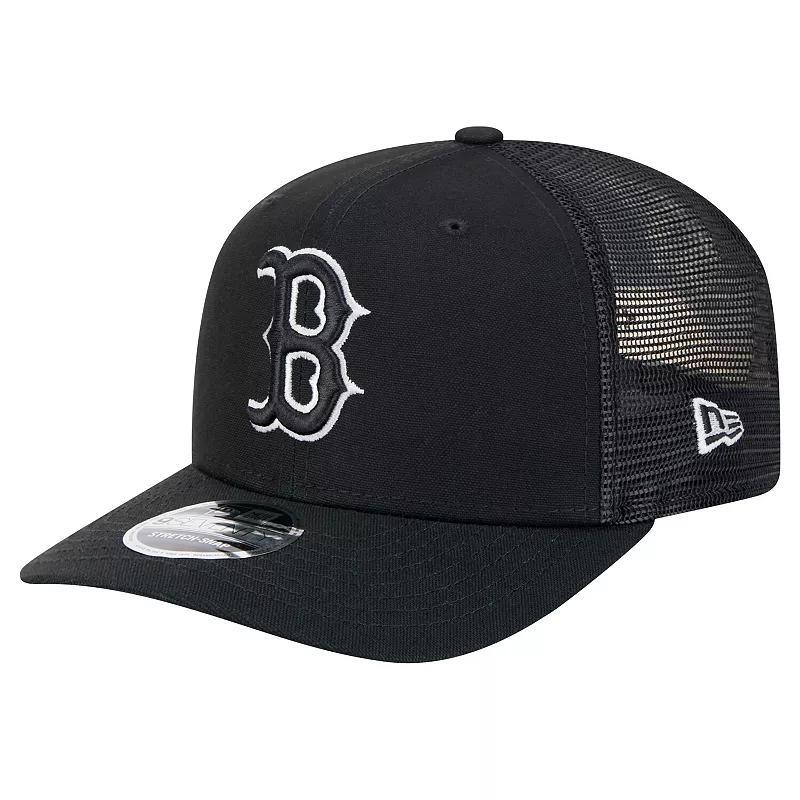 Mens New Era Boston Red Sox Canvas 9SEVENTY COOLERA Stretch-Snap Hat Product Image