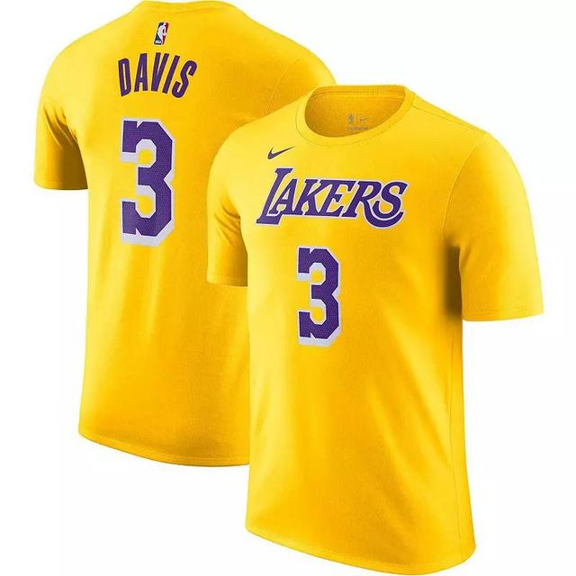 Mens Nike Anthony Davis Los Angeles Lakers Icon 2022/23 Name & Number T-Shirt Product Image