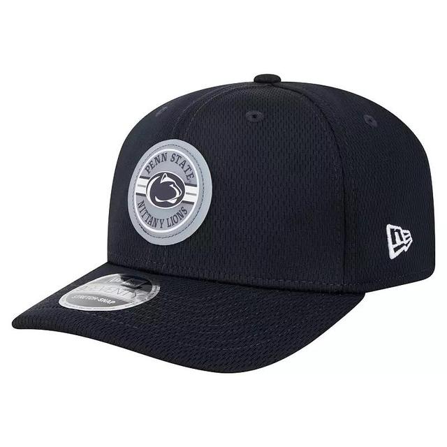 Mens New Era Penn State Nittany Lions Patched 9SEVENTY Stretch-Snap Adjustable Hat, Blue Product Image