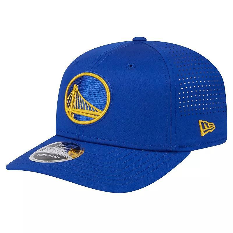 Mens New Era Royal Golden State Warriors Adventure Perform COOLERA 9SEVENTY Stretch-Snap Adjustable Hat Product Image