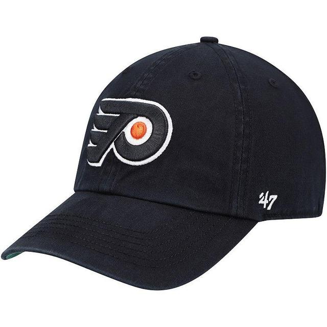 Mens 47 Black Philadelphia Flyers Team Franchise Fitted Hat Product Image