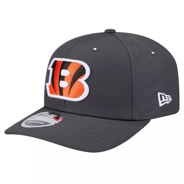 Mens New Era Graphite Cincinnati Bengals Main 9SEVENTY Stretch-Snap Hat Product Image