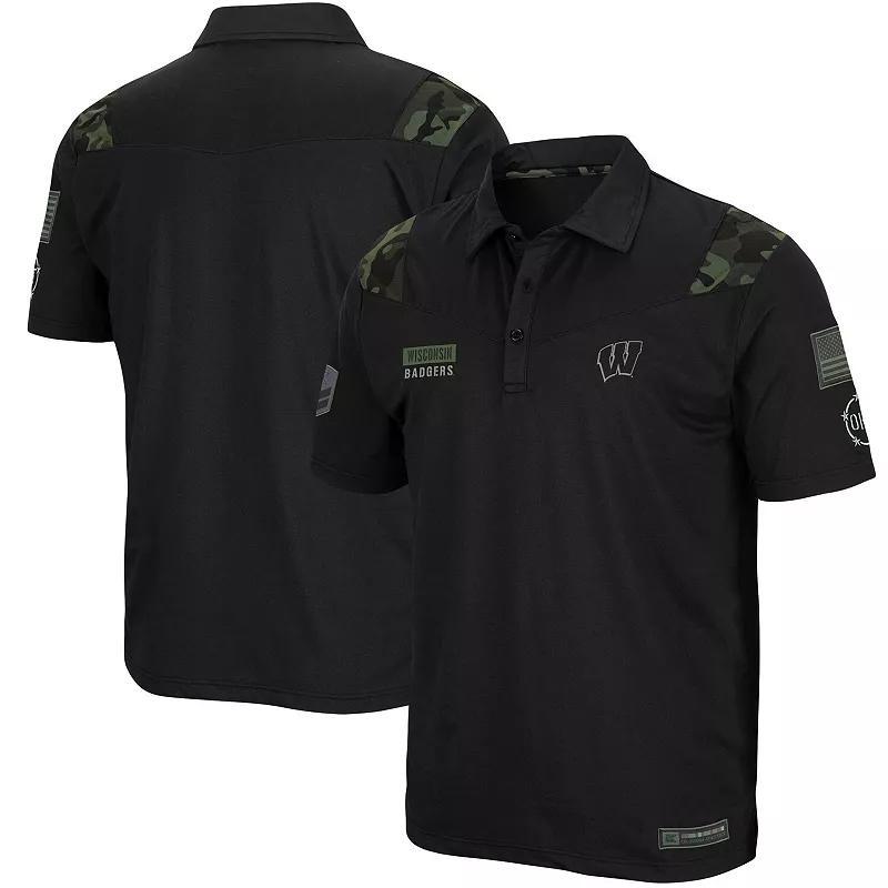 Mens Colosseum Black NC State Wolfpack OHT Military Appreciation Sierra Polo Product Image