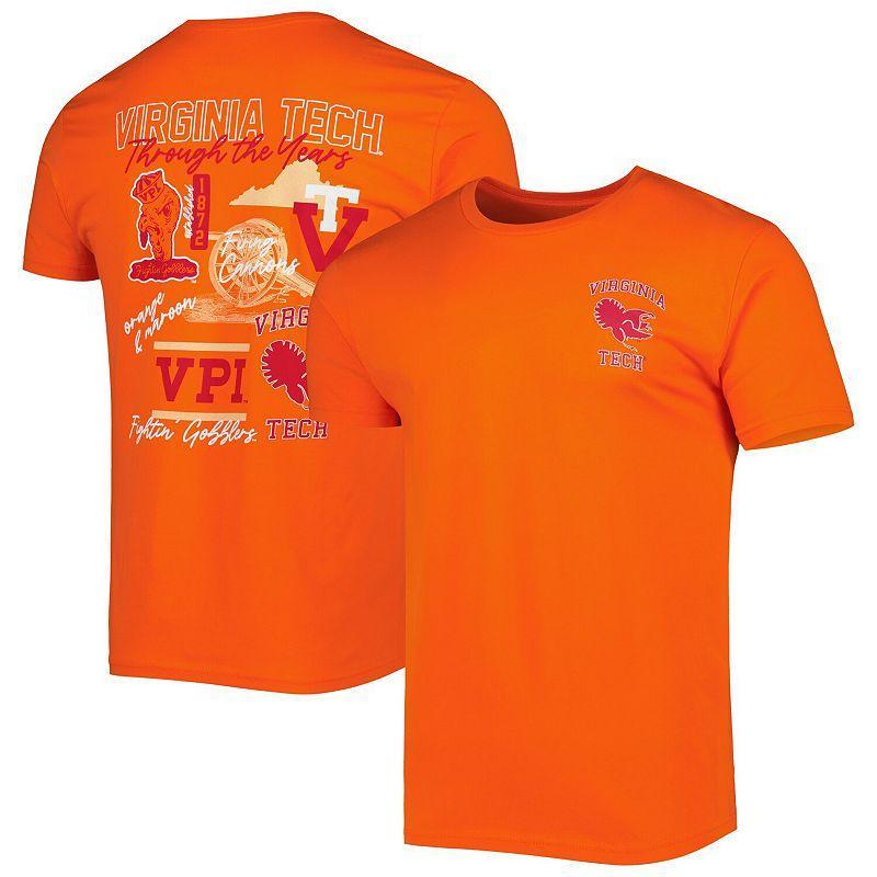 Mens Orange Virginia Tech Hokies Vintage-Like Through the Years 2-Hit T-shirt Product Image