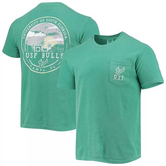 Mens Green South Florida Bulls Circle Campus Scene T-Shirt Product Image