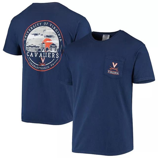 Mens Virginia Cavaliers Circle Campus Scene T-Shirt Blue Product Image