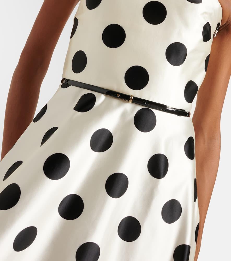 MAX MARA Cippo Polka-dot Cotton And Silk Maxi Dress In Multicoloured Product Image