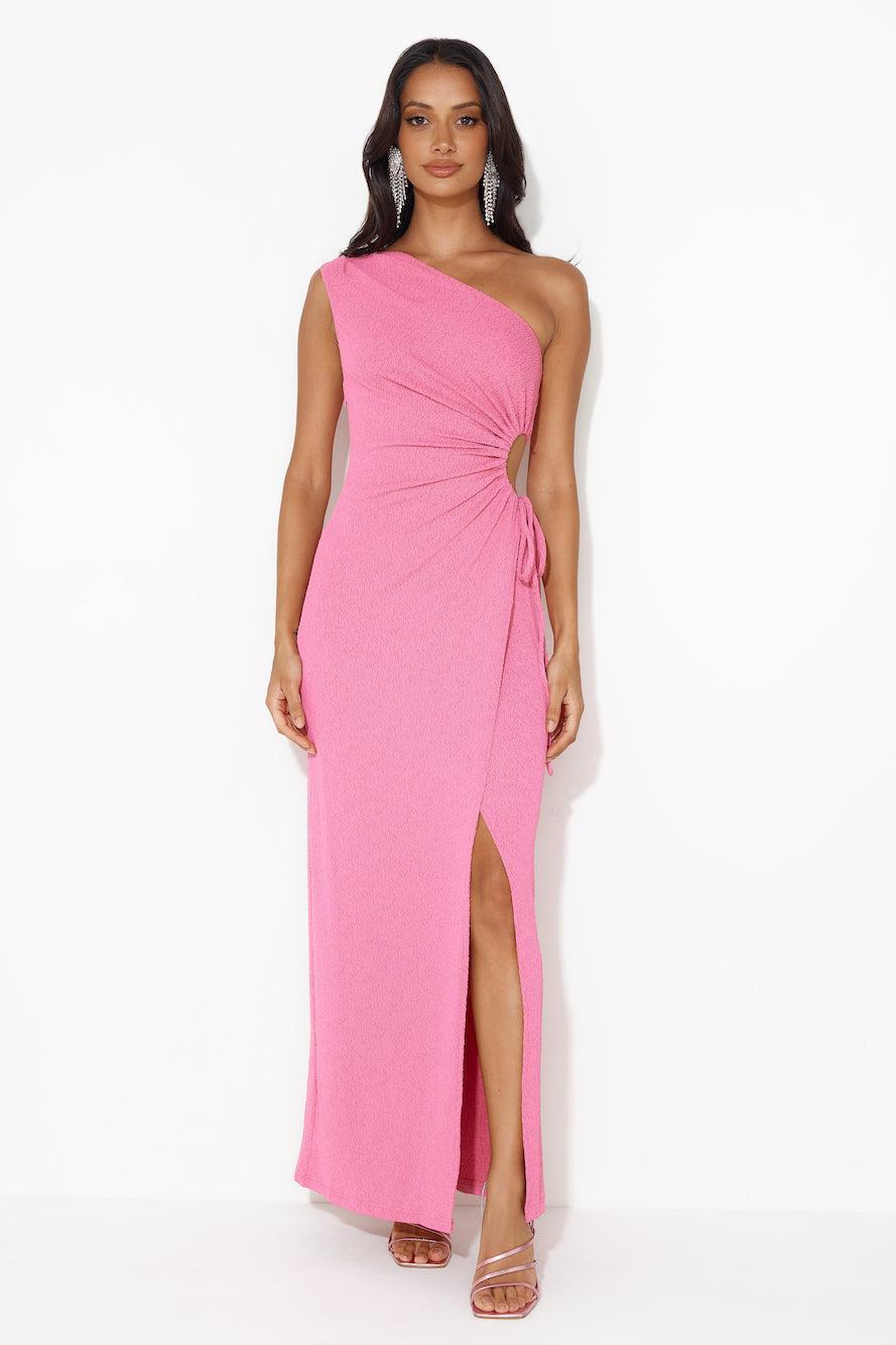 Beach Club Approved Maxi Dress Hot Pink Product Image