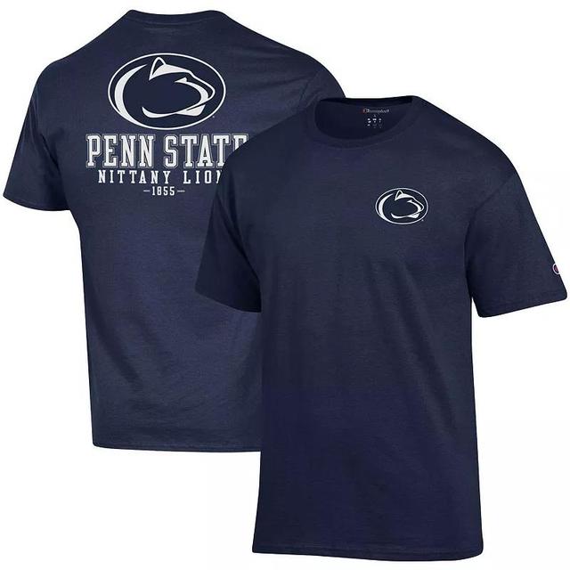 Mens Champion Penn State Nittany Lions Stack 2-Hit T-Shirt Blue Product Image