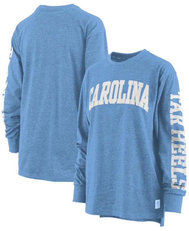 Womens Pressbox Carolina Blue North Carolina Tar Heels Two-Hit Canyon Long Sleeve T-Shirt Product Image