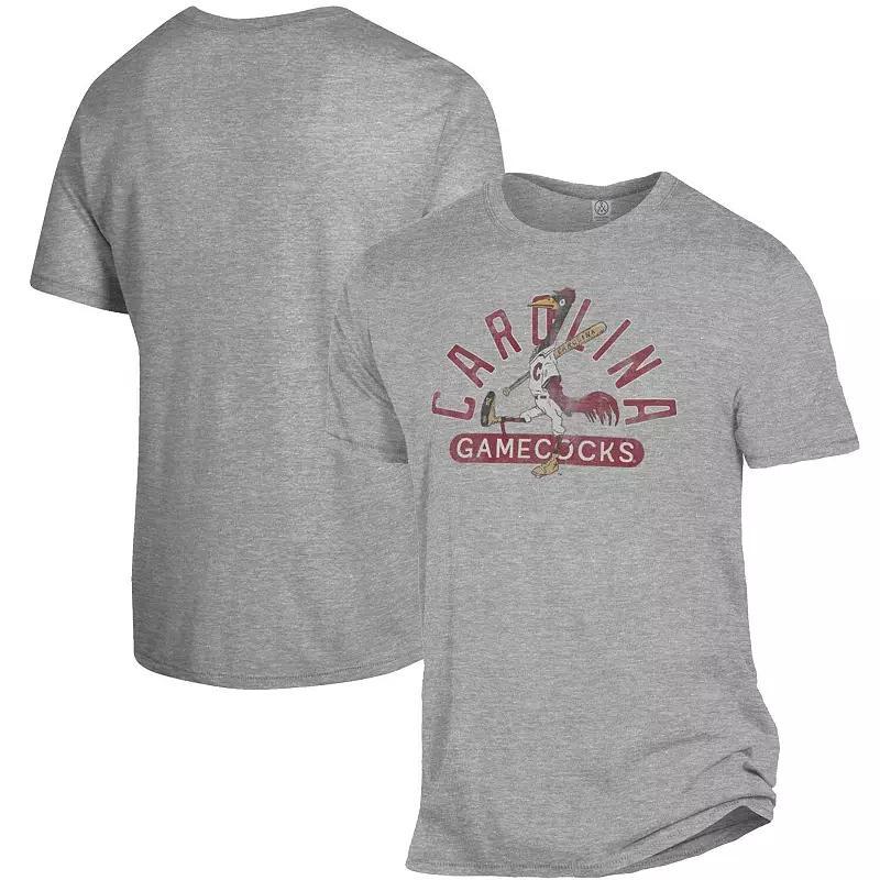 Mens Heather Gray South Carolina Gamecocks Vault Baseball T-Shirt Product Image