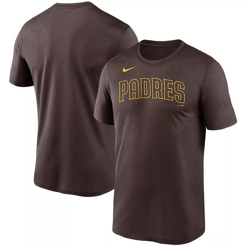 Mens Nike Brown San Diego Padres Wordmark Legend Performance T-Shirt Product Image