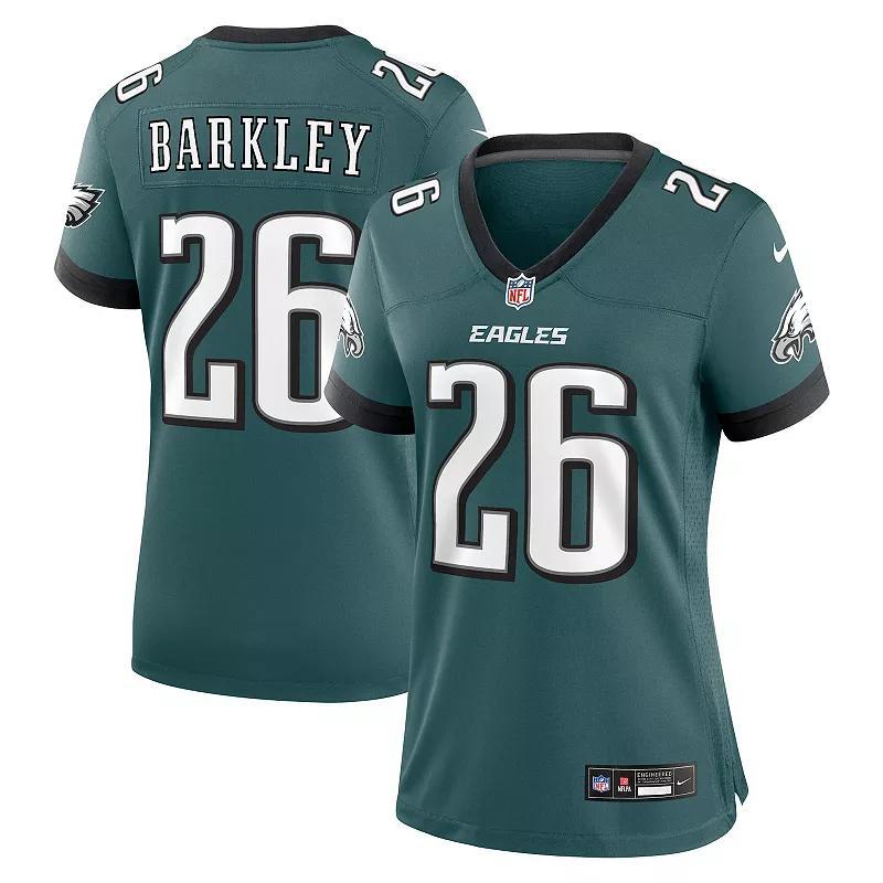 Nike Womens Saquon Barkley Midnight Philadelphia Eagles Game Player Jersey - Green Product Image