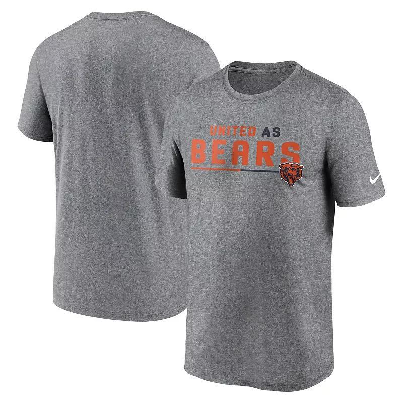 Mens Nike Heather Gray Cincinnati Bengals Legend Team Shoutout Performance T-Shirt Product Image