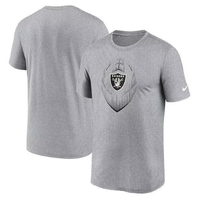 Mens Nike Heather Gray Las Vegas Raiders Primetime Legend Icon Performance T-Shirt Product Image