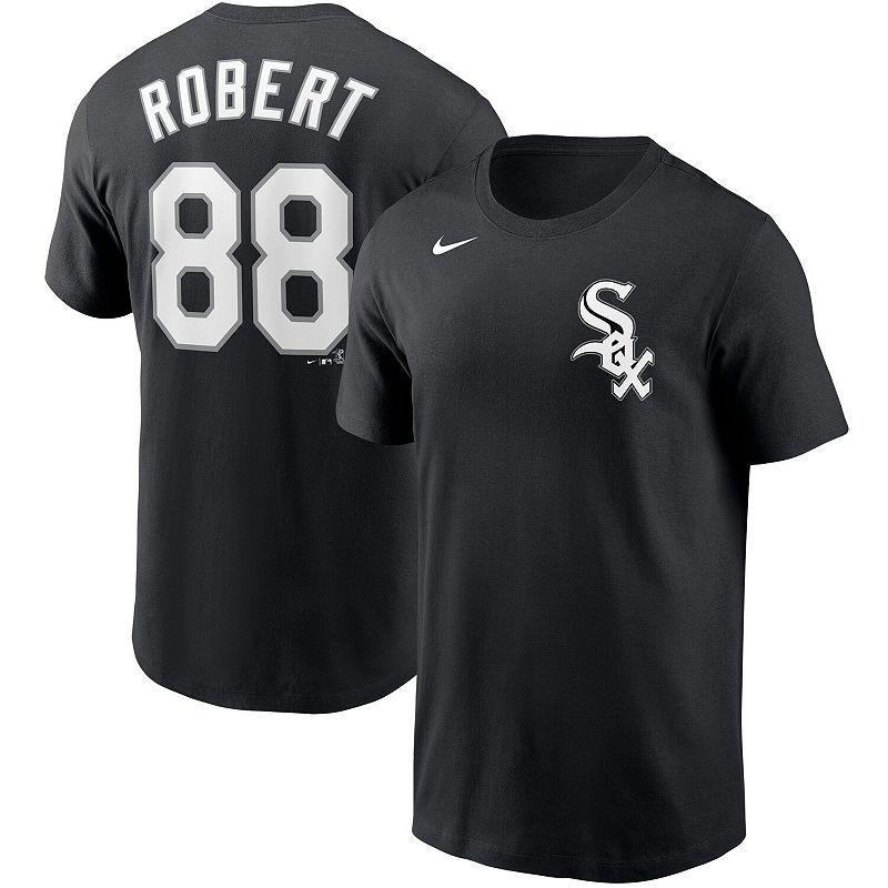 Mens Nike Luis Robert Black Chicago White Sox Name & Number T-Shirt Product Image