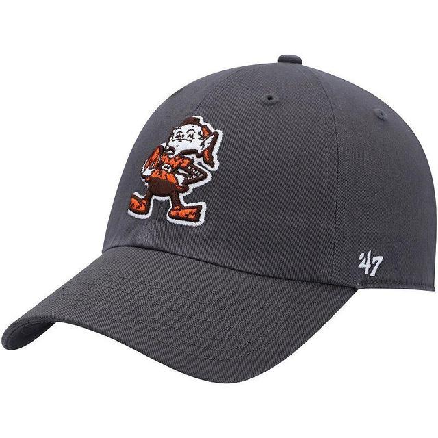 Mens 47 Charcoal Cleveland Browns Clean Up Legacy Adjustable Hat Product Image