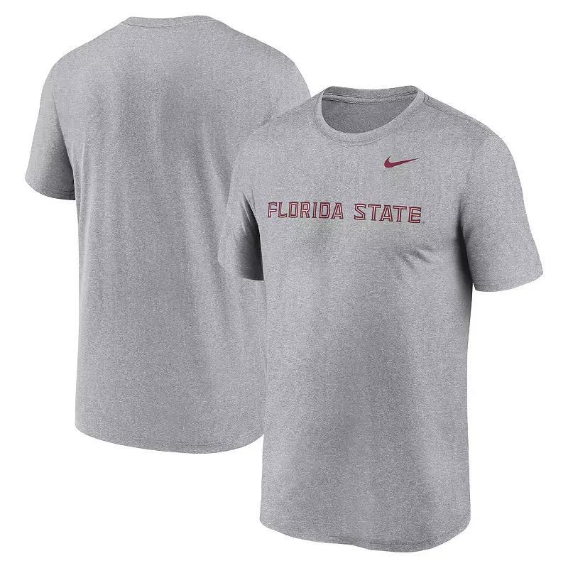 Mens Nike Heather Gray Texas Longhorns Primetime Legend Wordmark T-Shirt Product Image