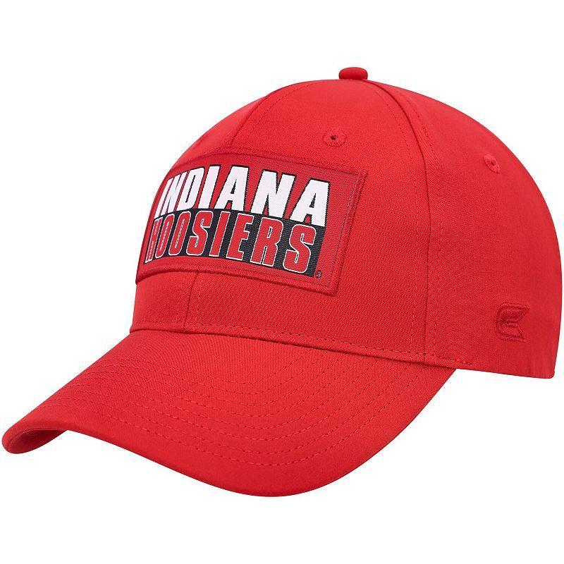 Mens Colosseum Crimson Indiana Hoosiers Positraction Snapback Hat Product Image