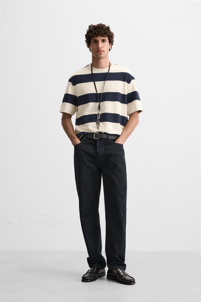 STRIPED JACQUARD T-SHIRT Product Image