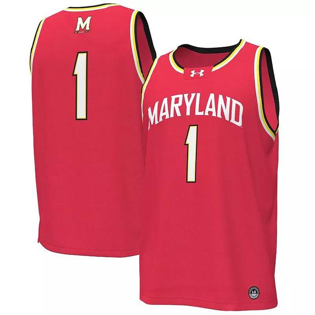 Mens Under Armour #1 Maryland Terrapins Replica Basketball Jersey Product Image