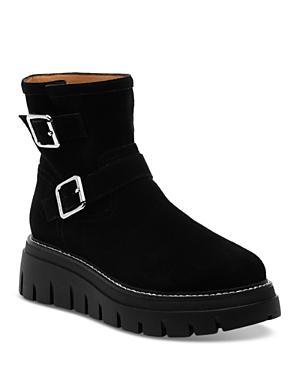 J/Slides Womens Texas Buckled Platform Boots Product Image