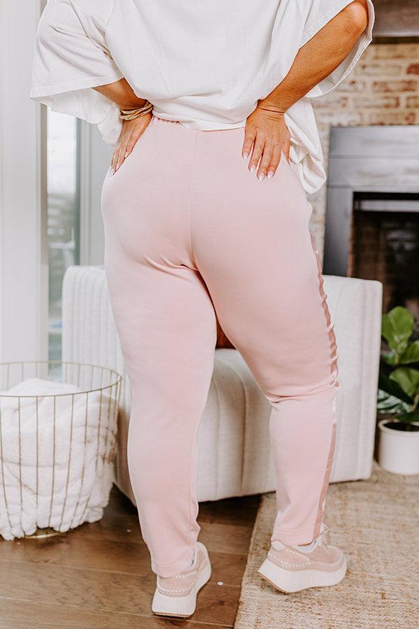 Flow And Chill High Waist Straight Leg Pants in Pink Curves Product Image