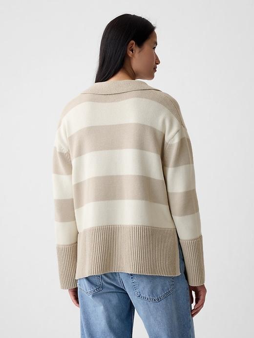 24/7 Split-Hem Polo Sweater Product Image