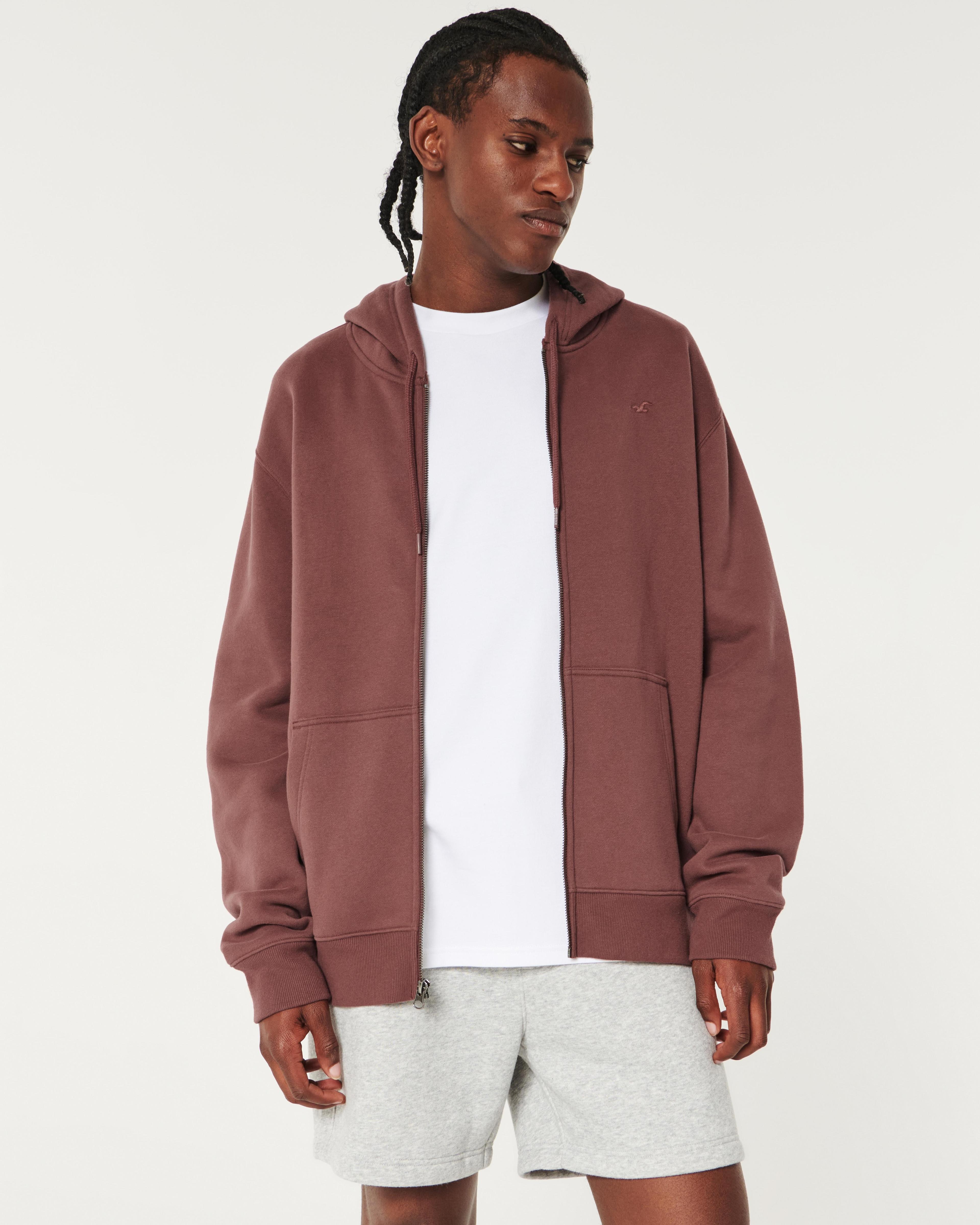 Relaxed Zip-Up Icon Hoodie Product Image