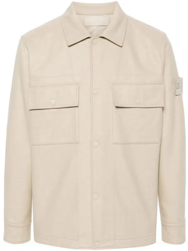 Compass Shirt Jacket In Grey Product Image