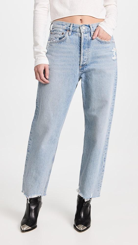 AGOLDE 90s Crop Mid Rise Straight Jeans | Shopbop product image