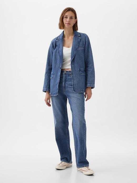 Denim Blazer Product Image