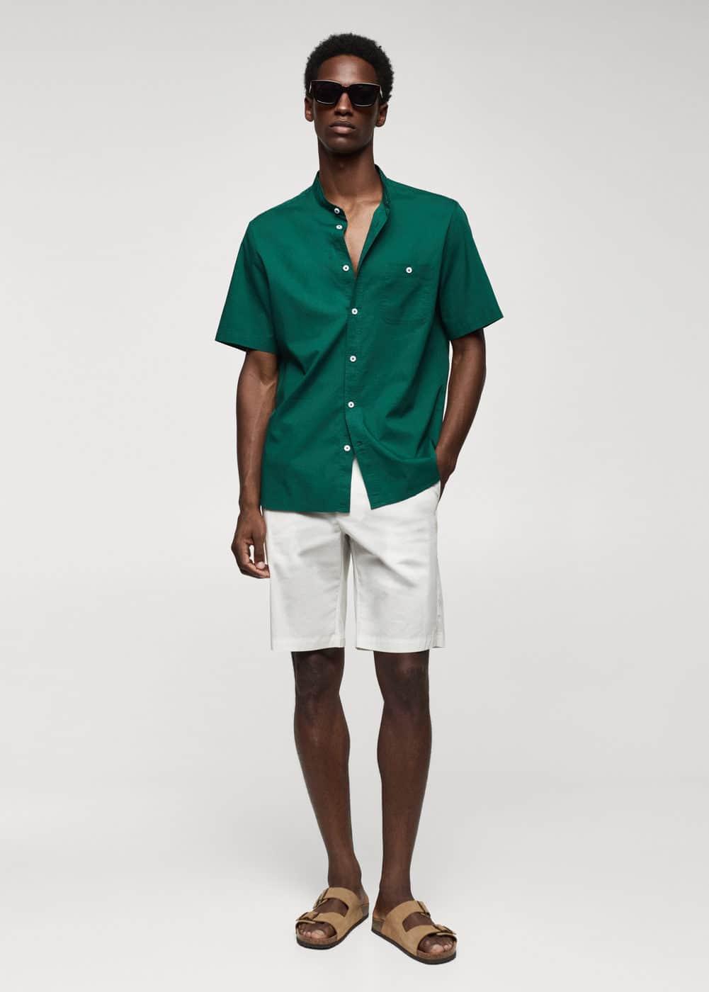 Mens LOEWE x Paulas Ibiza Linen-Blend Camp Shirt Product Image