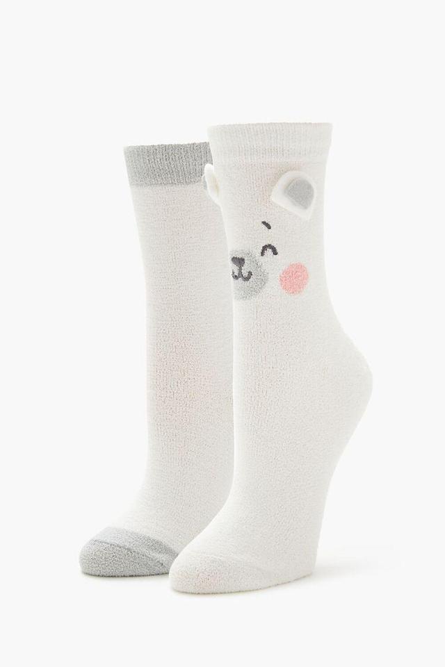 Bear Crew Socks Set - 2 pack | Forever 21 Product Image