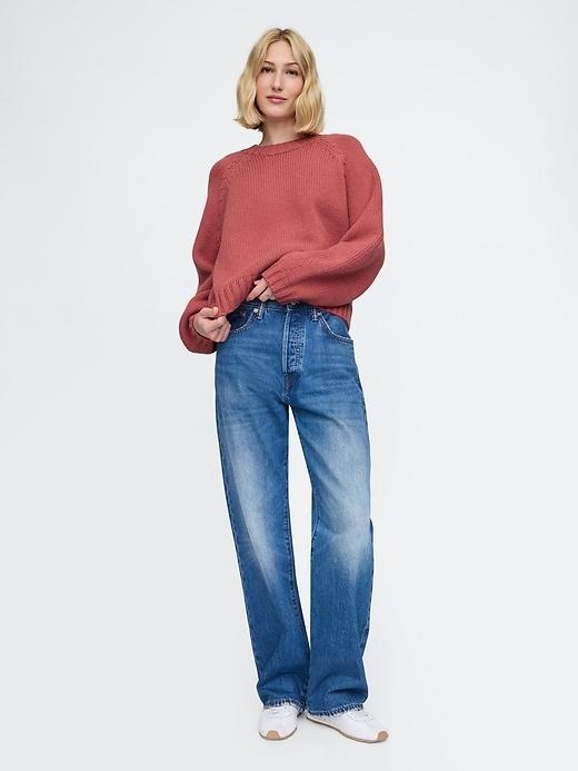 Relaxed Balloon-Sleeve Sweater Product Image