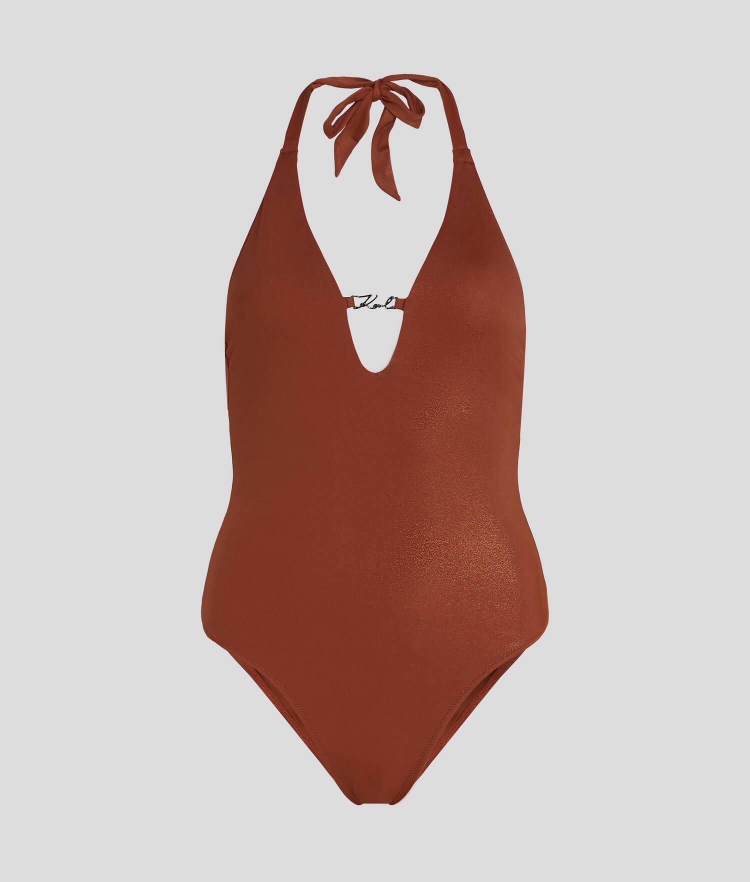 KARL SIGNATURE SHINY SWIMSUIT Product Image