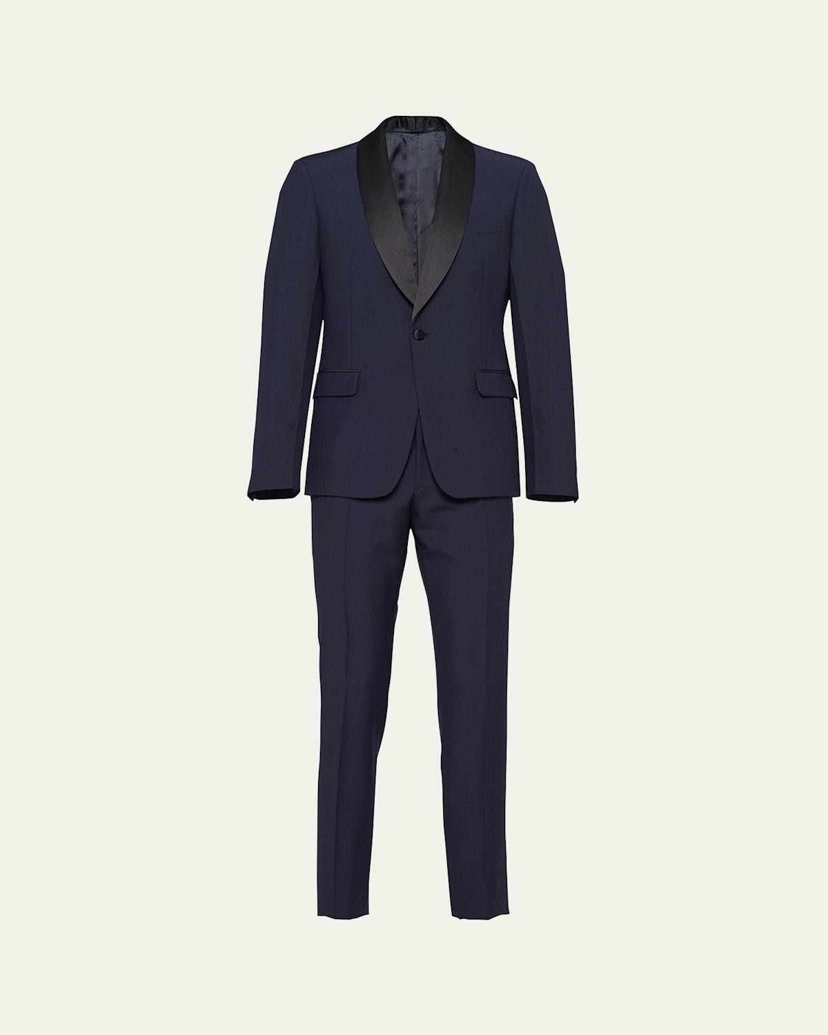 Mens Mohair-Blend Smoking Tuxedo Product Image