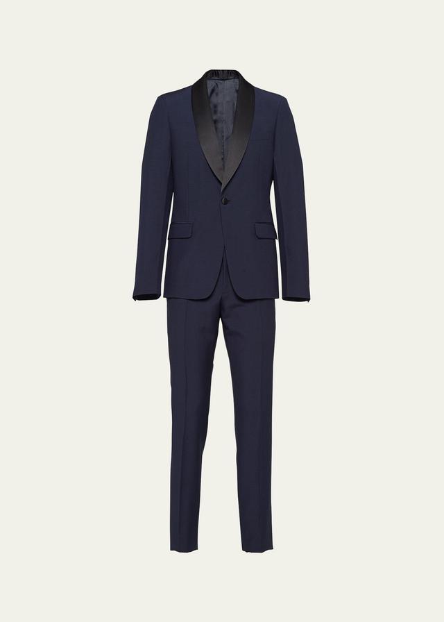 Mens Single-Breasted Wool and Mohair Tuxedo Product Image