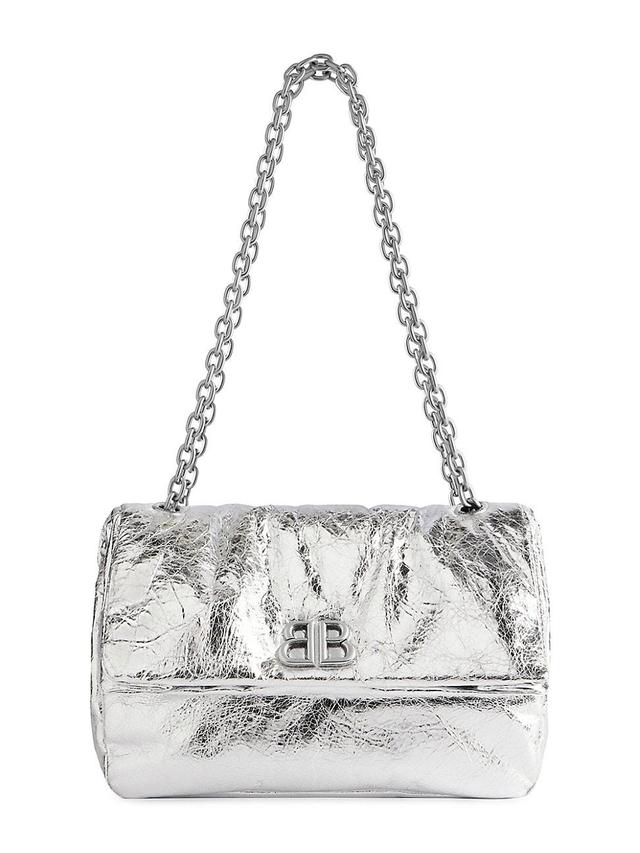Womens Monaco Metallized Small Chain Shoulder Bag Product Image