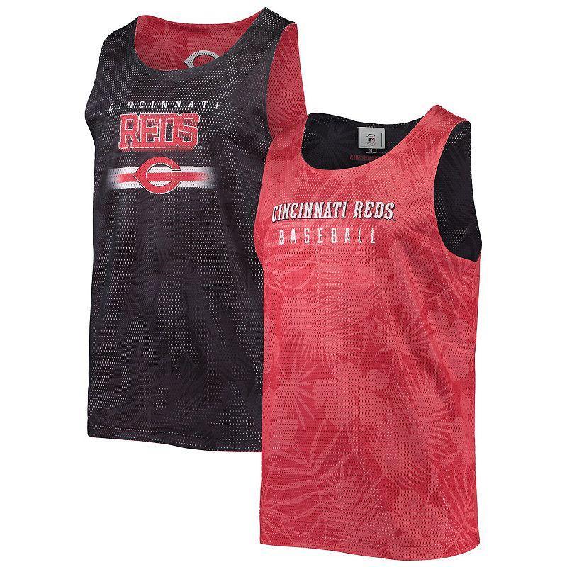 Mens FOCO Red Cincinnati Reds Floral Reversible Mesh Tank Top Product Image